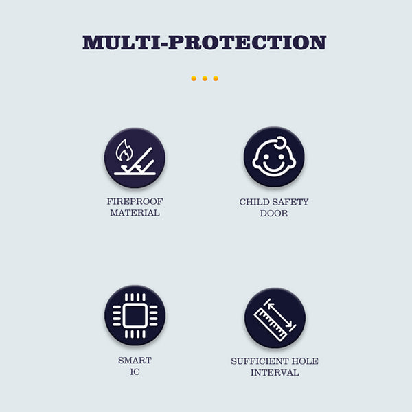 LDNIO 2 AC Outlets Portable Extension Power Socket SC2311