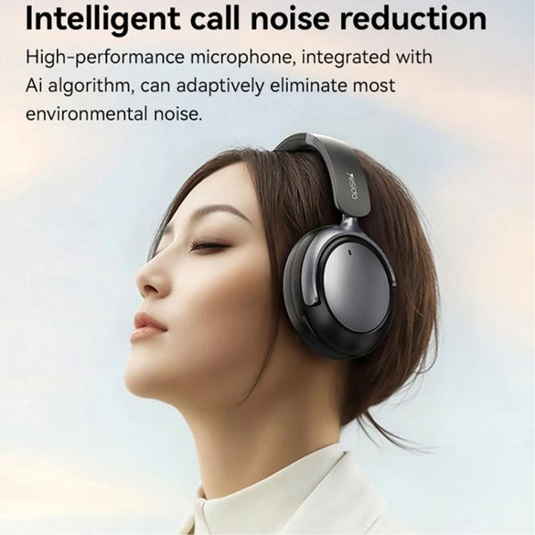 Yesido EP07 Hybrid Dual-feed ANC Noise Reduction Bluetooth Headphones(Black)