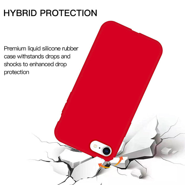 Cell Fixer Shockproof Liquid Silicone Case For Apple iPhone 7/ 8 / SE 2020 (4.7