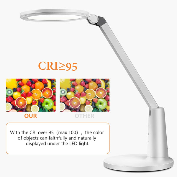 Eye Protection Reading Lamp LED Study Desk Light Rechargeable 5 Brightness Levels