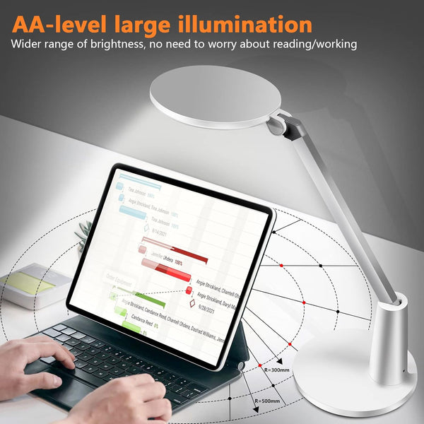 Eye Protection Reading Lamp LED Study Desk Light Rechargeable 5 Brightness Levels