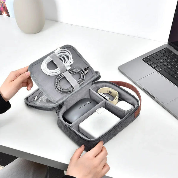 WiWU Minimalist Travel Pouch for Electronics Macbook Accessories Organizer Bag