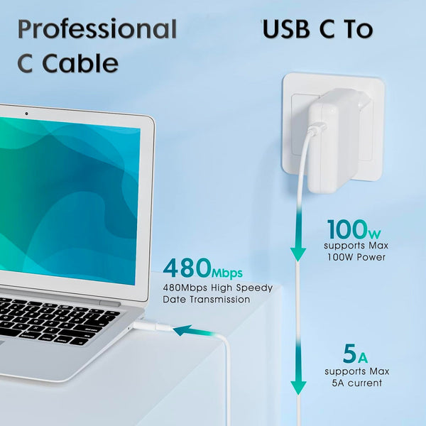 High-Power 87W MacBook Charger with Type-C Cable: Fast and Reliable Charging Solution