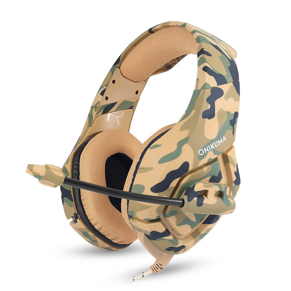 ONIKUMA K1-B Camouflage Elite stereo gaming headset - Yellow