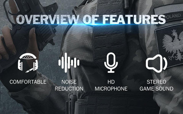 ONIKUMA K1-B Camouflage Elite stereo gaming headset - Gray