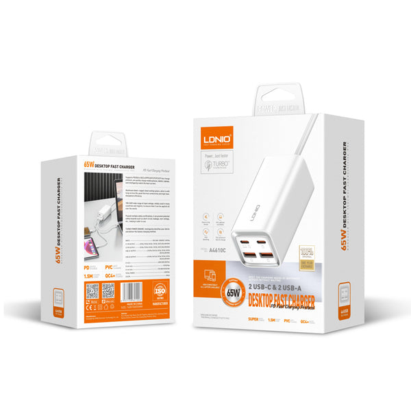 LDNIO 65W Multi-ports Desktop Charging Station A4610C