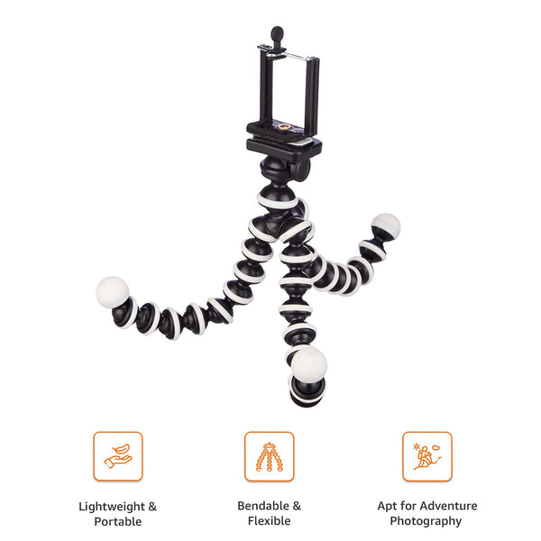 Cell Fixer Tripod Stand with Mobile Phone Holder Clip Z-02 Gorilla