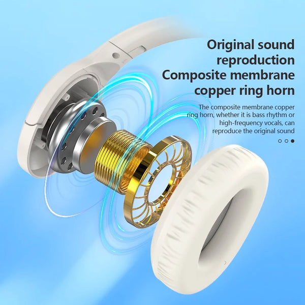 Wireless Headset ( BL 51 ) ANC+ENC Noise Canceling Bluetooth v5.3 High Quality Headphone - Black