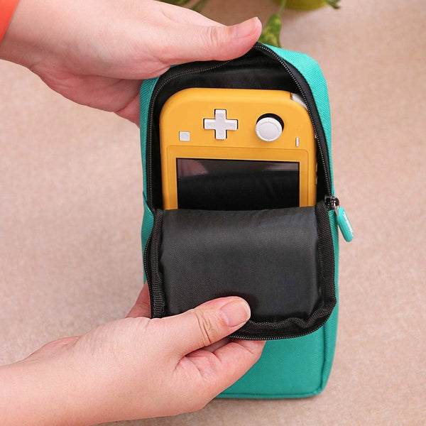 Dobe Portable Bag Storage Case For N- Switch Lite Ballistic Nylon - Turquoise