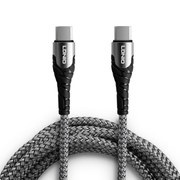 LDNIO Fast Charging LC101 3A Data Cable Type C to Type C 65W Power PD Charge & Sync Cable