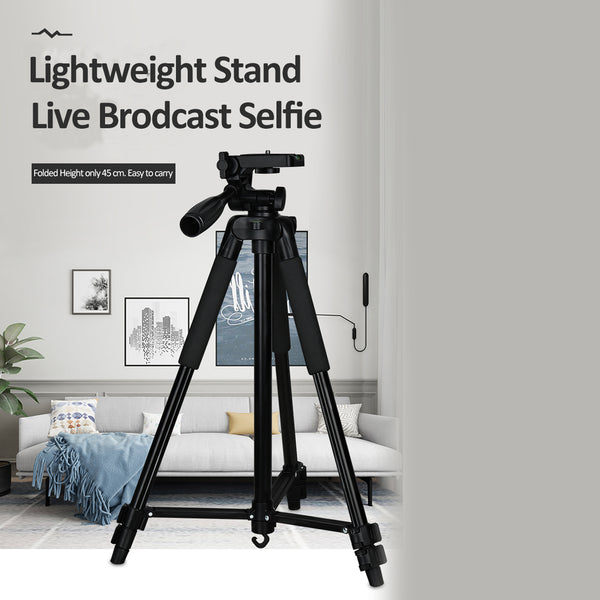 TRIPOD TRAVEL STAND FOR DSLR VIDEO CAMERA AND PHONE