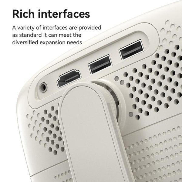 Yesido TV13 1280x720P 190ANSI Android 9.0 Series Smart Projector, 2 Pin EU Plug (Beige)