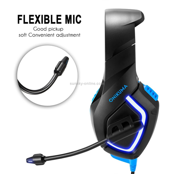 ONIKUMA K1-B Elite stereo gaming headset Black & Blue