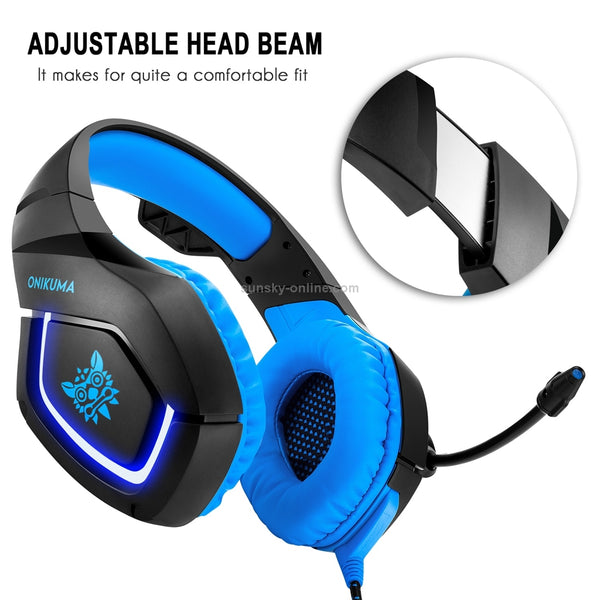 ONIKUMA K1-B Elite stereo gaming headset Black & Blue