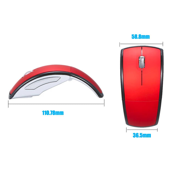 Wireless Mouse 2.4G Foldable Design SW-987 SIBOLAN - Red
