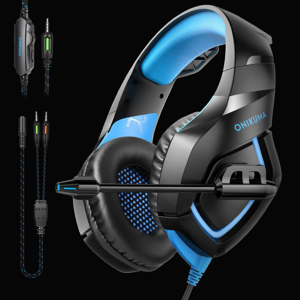 ONIKUMA K1-B Elite stereo gaming headset Black & Blue