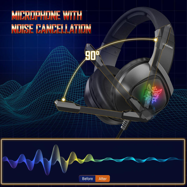 ONIKUMA K19 Professional Gaming Headphone with RGB LED Backlight