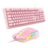 ONIKUMA ONIKUMA G25 Wired Pink Gaming Keyboard + CW905 Mouse Set