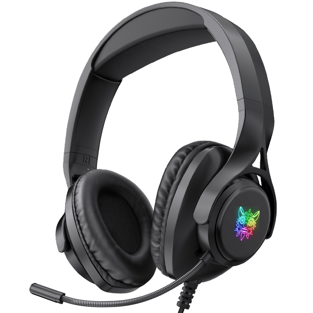 ONIKUMA X16 Wired RGB Over-ear Gaming Headset with Noise Cancelling Mic - Black
