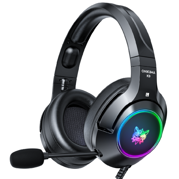 Onikuma K9 RGB Noise Canceling Gaming Headset With Microphone - Black