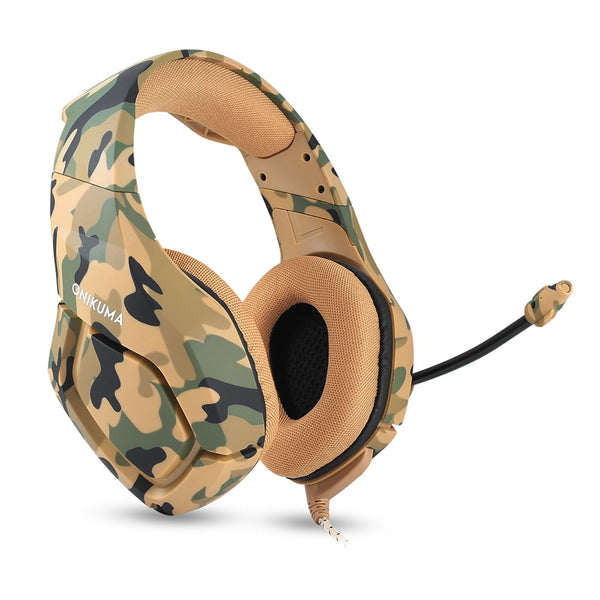 ONIKUMA K1-B Camouflage Elite stereo gaming headset - Yellow