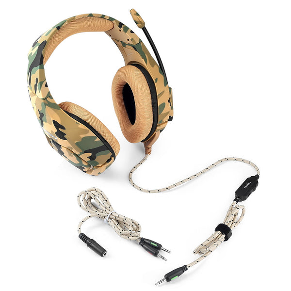 ONIKUMA K1-B Camouflage Elite stereo gaming headset - Yellow