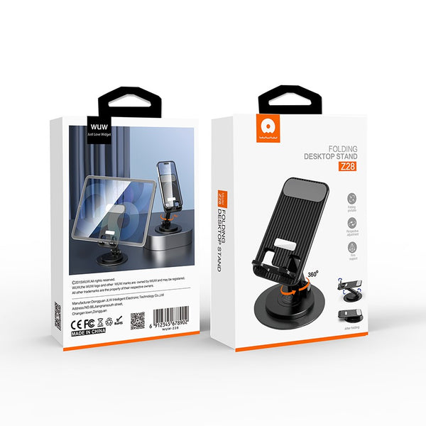 WUW-Z28 Small & Portable Folding Desktop Stand for Smart Phones & Tablets