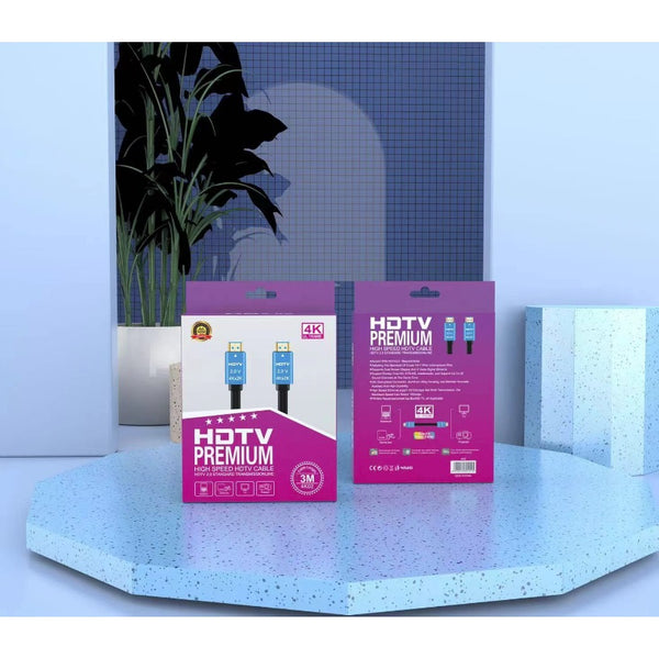 HDTV PREMIUM 4K02 High Speed HDMI CABLE 2.0 60HZ 3-Meter