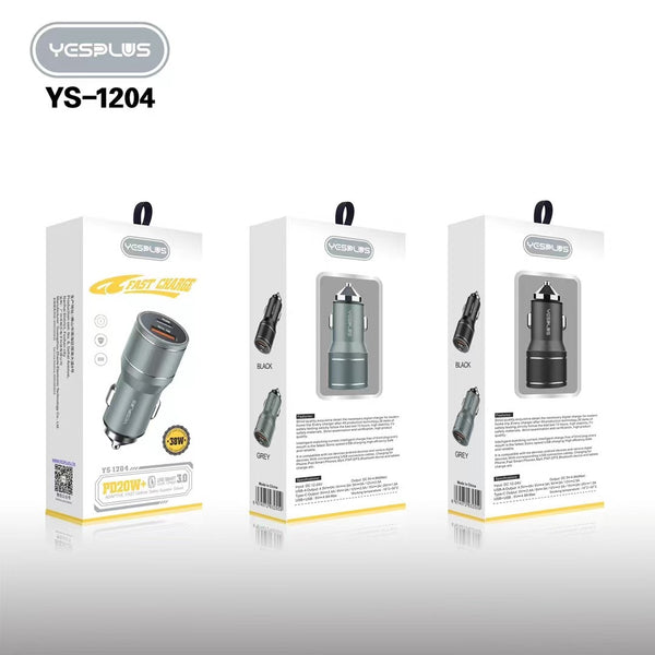 YesPlus PD20W Dual Port Car Charger
