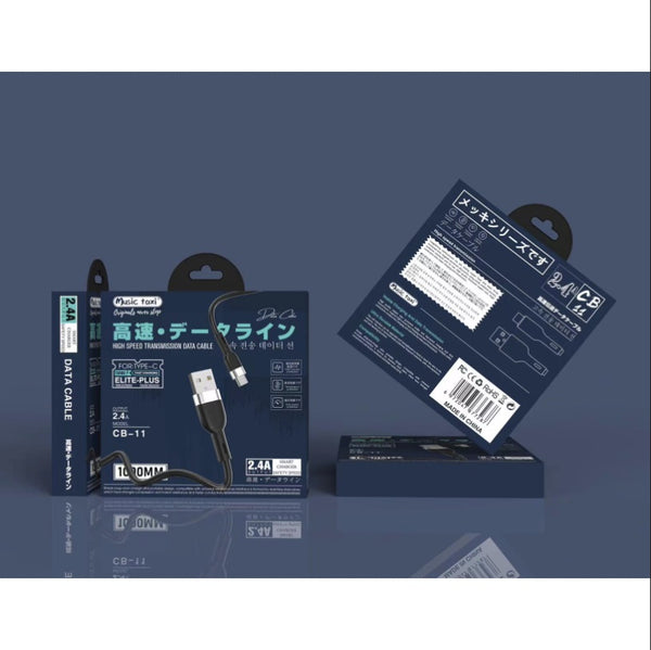 Music Taxi CB-11 High Speed 2.4A Data Cables- Type-C