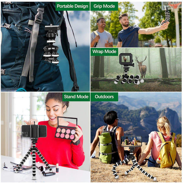 Cell Fixer Tripod Stand with Mobile Phone Holder Clip Z-02 Gorilla
