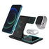 Multi Functional 3-in-1 Foldable 15W Wireless Charging Stand Q09 - Black