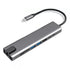 Portable 8 In 1 Type-c Hub To Usb 3.0 Usb-c Hdmi Lan Rj45 Sd Tf Adapter
