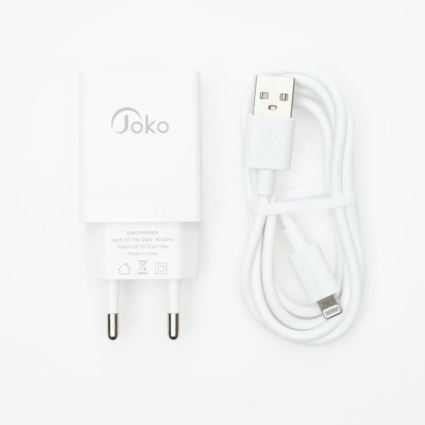 Smart Phone Fast Charger 2.4A PD Mini Charging Block with Lightning Cable