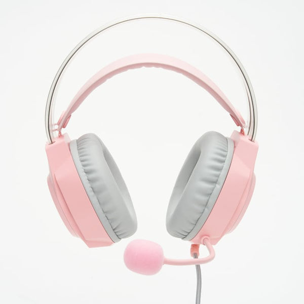 ONIKUMA X26 E-sports Gaming Headset with RGB Lighting Noise Reduction Wired Headphone - Pink
