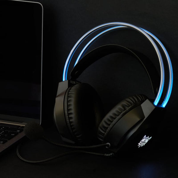 ONIKUMA X26 E-sports Gaming Headset with RGB Lighting Noise Reduction Wired Headphone - Black
