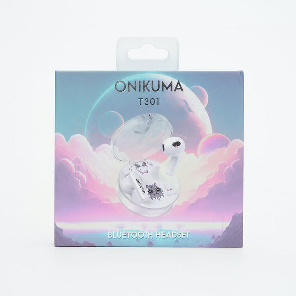 Onikuma TWS T301 Bluetooth Earbuds- White