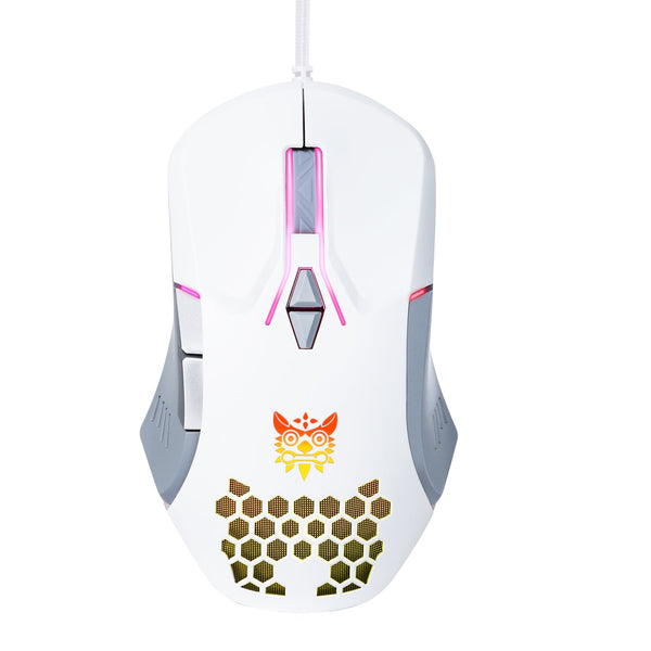 ONIKUMA CW902 Wired Gaming Mouse With Colorful Lighting - White