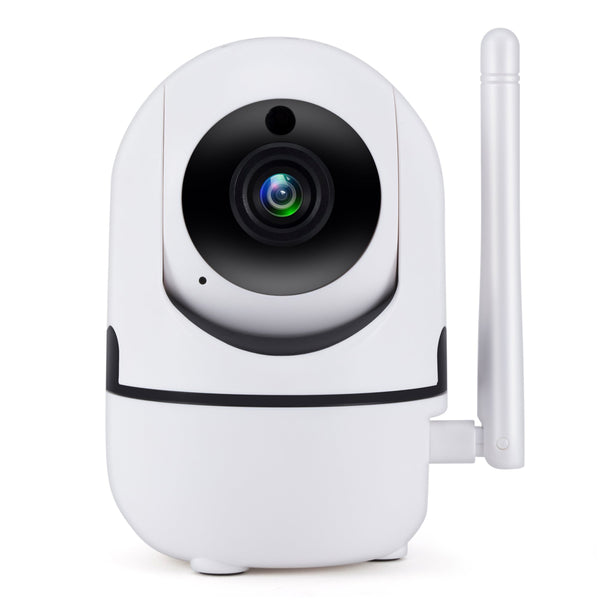 Smart WiFi Camera Indoor Auto Track IP Camera Baby Monitor Nanny Camera - White