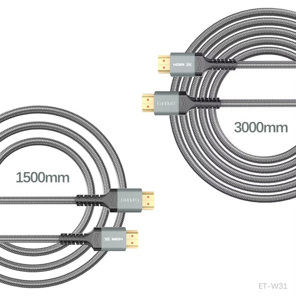 EARLDOM High Speed Full HD 1080P 8K HDMI Cable Audio Video cable 3 Meter