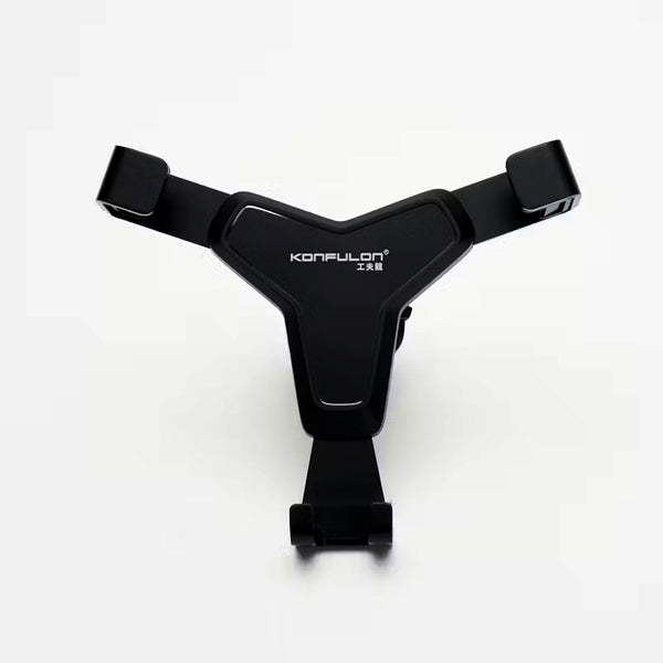 KONFULON Metal Frame Vehicle Bracket CM24 Car Cellphone Holder - Black