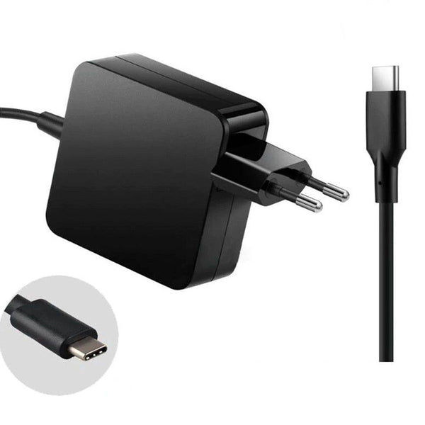 Power Adapter Universal Laptop Charger 5-20V USB Type C - 65W Black