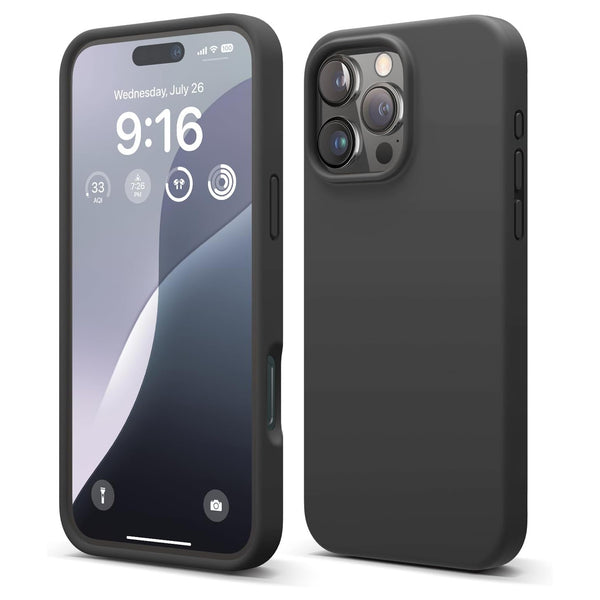 Shockproof Liquid Soft Silicone Case For iPhone 16 Pro Max (6.7") Cover