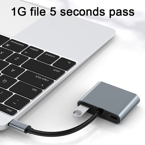4-in 1 Hub Type C to PD/4k HDMI/VGA/USB for MacBook/Type C PC
