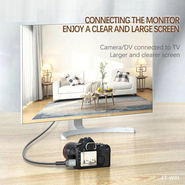 EARLDOM High Speed Full HD 1080P 8K HDMI Cable Audio Video cable 3 Meter
