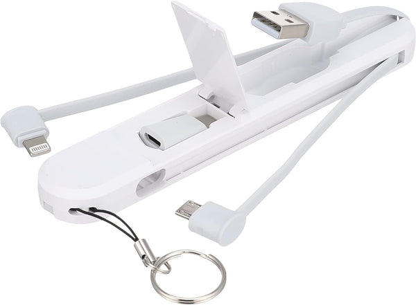 LDNIO 3-in-1 3.8A Fast Charging Cable with Keyring