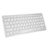 Ultra Slim Design KB450 Bluetooth Wireless Keyboard - Silver & White