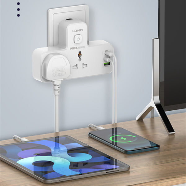 LDNIO 2 AC Outlets Portable Extension Power Socket SC2311