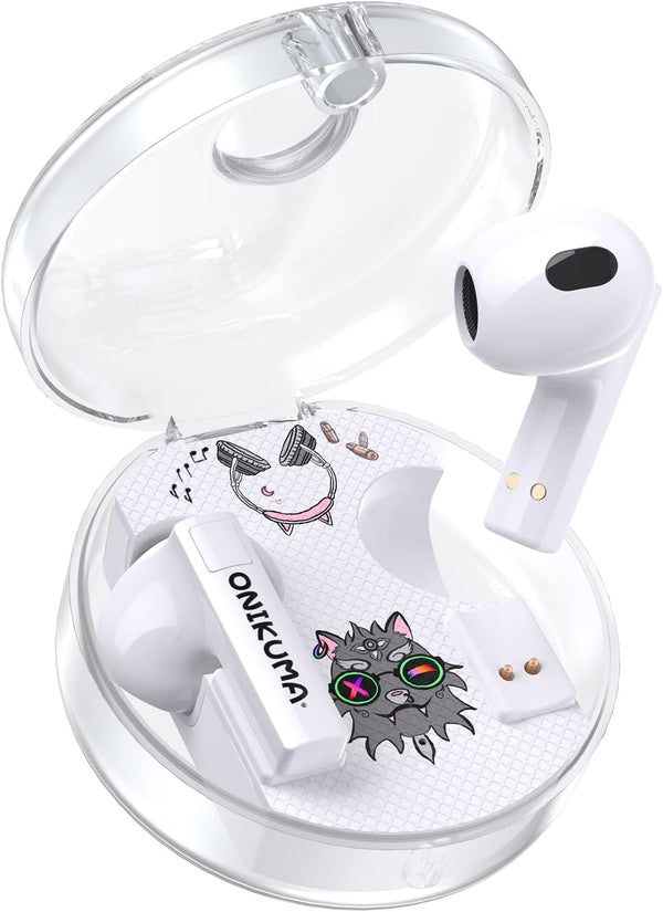 Onikuma TWS T301 Bluetooth Earbuds- White