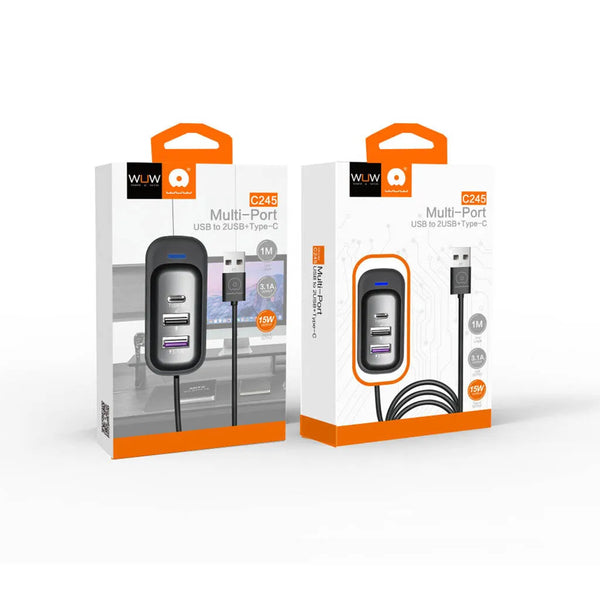 1m USB or Type-C Multi-Port Charging Cable C245 / C246